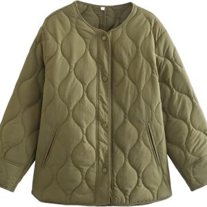 Winter Coats for Women UK Long Sleeve Round Neck Jackets