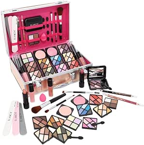 Premium Makeup Set with Eyeshadows, Brushes, Lip Gloss & More