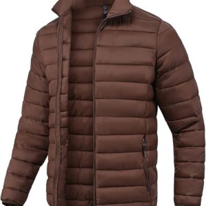 SPOSULEI Men Puffer Down Jacket Packable Lightweight