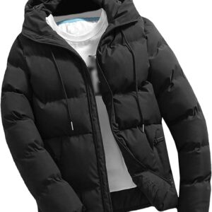 Men's Winter with Hood Puffer Jacket