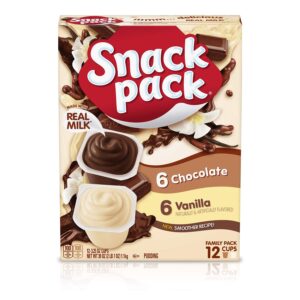 Snack Pack Chocolate and Vanilla Flavored Pudding Cup