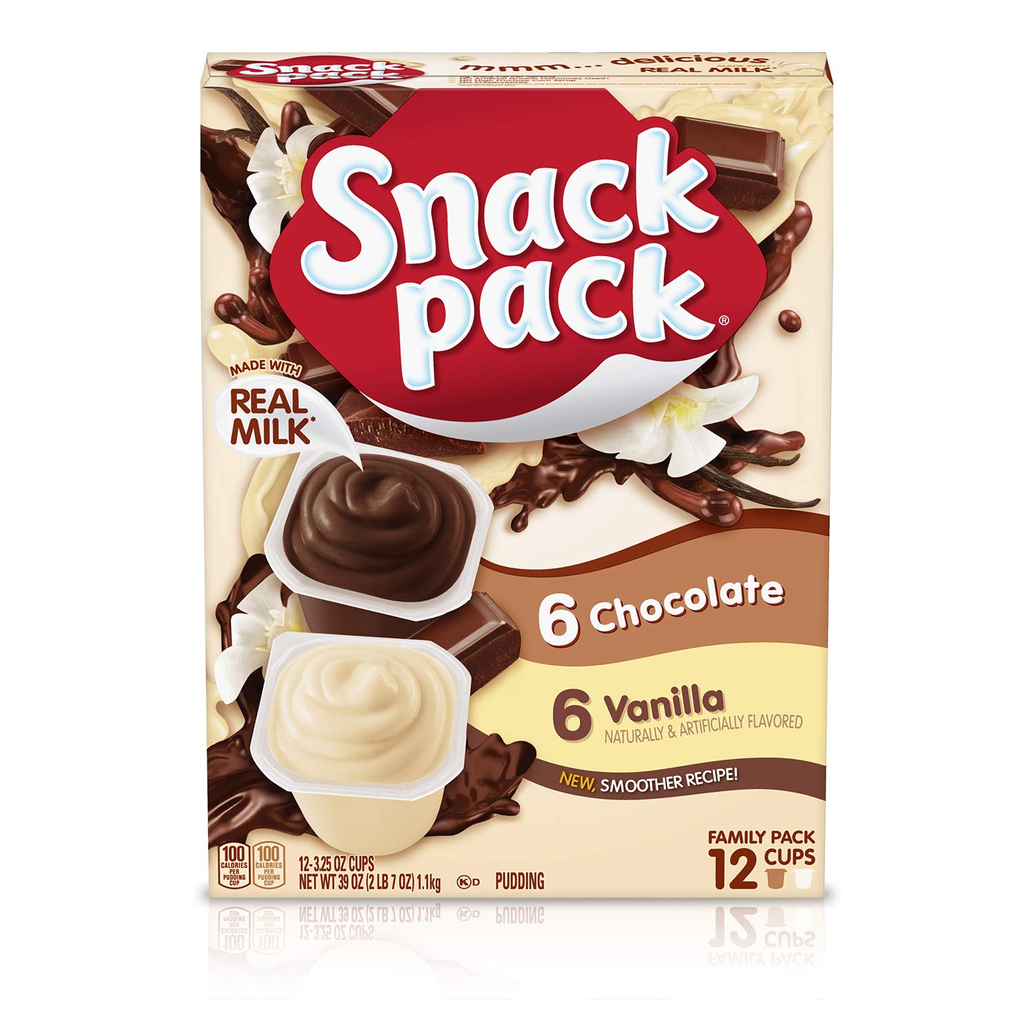 Snack Pack Chocolate and Vanilla Flavored Pudding Cup